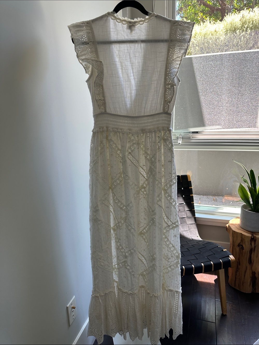 Hemant & Nandita Eyelet Maxi Dress Size M - Picture 10 of 11